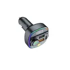 Devia transmitter FM Smart Bluetooth MP3 car charger PD 30W 1x USB-C 2x USB 3A black Фото 3