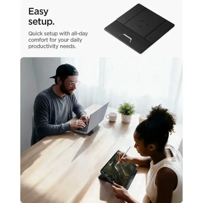 SPIGEN LD201-S8 SLIMFOLD LAPTOP & TABLET STAND SPACE GREY Фото 11