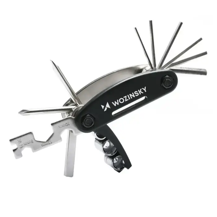 Wozinsky WWZ-01N 16-in-1 Multifunctional Bicycle Repair Tool Set - Black Foto 5