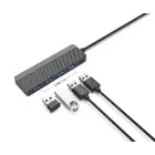 EGA H2 USB-C to 4 x USB 3.0 splitter 5 Gbps black (EU Blister) Фото 1