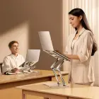 Wozinsky WRS-CPY75DSS Aluminum Laptop and Tablet Stand + Free Smartphone Stand - Silver Photo 28
