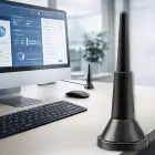 Qoltec 4G LTE antenna with magnetic base | 5dBi | indoor | omnidirectional |600-2700 MHz | SMA | 3m Foto 7