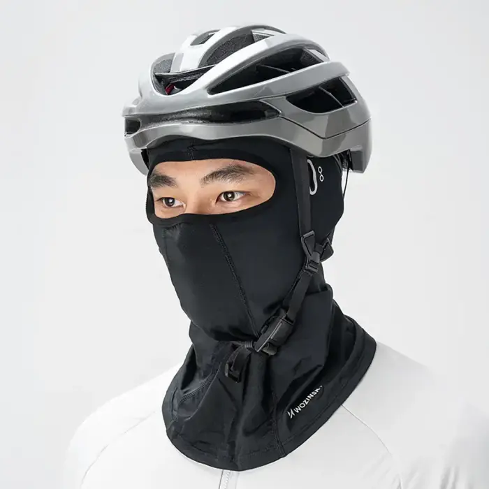 Wozinsky WKM-02B Balaclava Face Mask Motorcycle Bicycle Balaclava with Glasses Holes - Black Foto 7