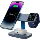 CANYON Wireless Charging Station Hexagon 310 3in1 DarkGrey/Blue Foto 6