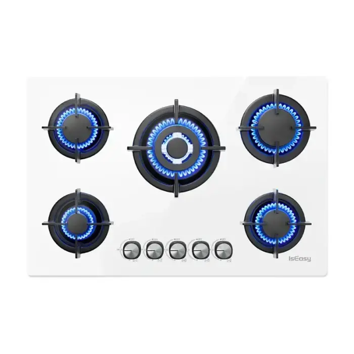ISEASY MGBG-775 gas hob with 5 burners (white) Фото 2