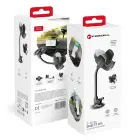 Car phone holder Forcell F-Grip Oval 17 cm windshield / dashboard / air vent black Photo 1