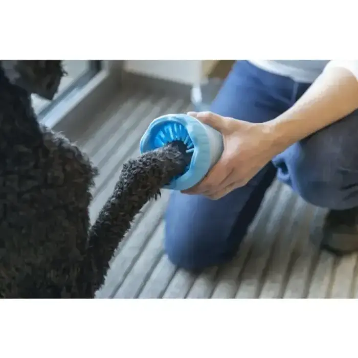 Ķepas tīrītājs : Trixie Paw cleaner, silicone/PP, S–M, blue Foto 4