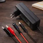 Qoltec Automatic charger for AGM GEL STD batteries | 12V charger | 2A | 24W | 5.5x2.1 | 1.8m cable Photo 6