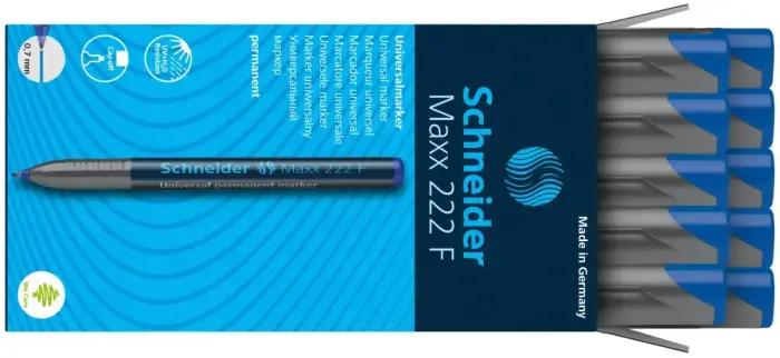 Noturīgais marķieris SCHNEIDER kodoskopa plēvēm OHP Maxx 222F, 0.7mm, zils Foto 7