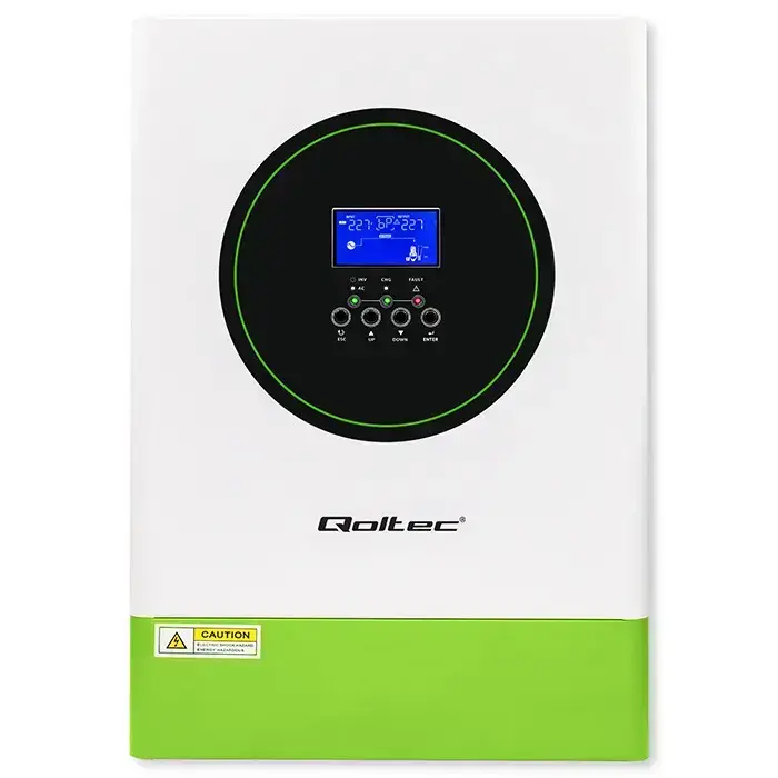 Qoltec Modular Hybrid Solar Inverter Off-Grid 6200W | 120A | 48V | MPPT | 12 units | BMS | AGM GEL LiFePO4 | Sinus | Wi-Fi option | Power factor 1.0  Foto 9
