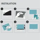 Qoltec Anti Blue Light Filter 21.5" | 16:9 | Eye protection | Anti Glare | Matt | for screen Фото 9
