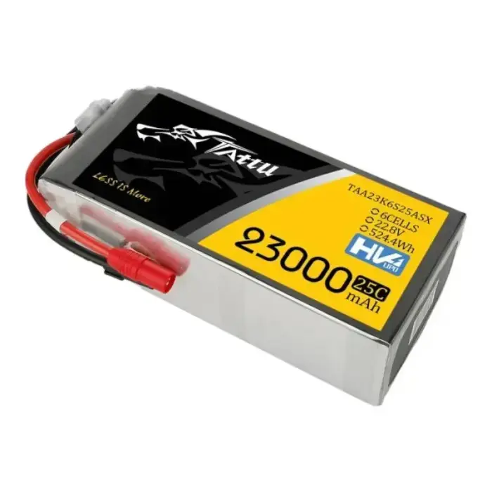 Tattu 23000mAh 22.8V 25C 6S1P Lipo Battery Pack With XT150+AS150 Фото 2