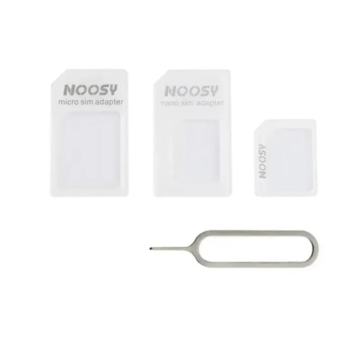 Noosa SIM Card Adapter Set + Key - White Foto 2