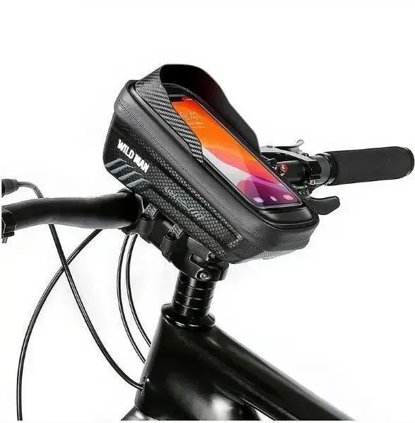 WILDMAN traveling bag for bike frame with zipper 1L (4 "- 7") E12X black Photo 2