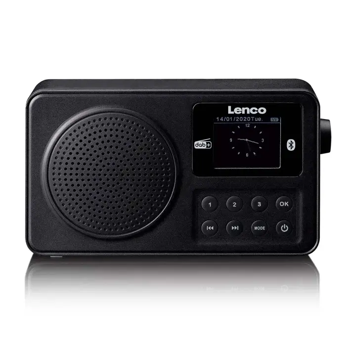 Lenco Pārnēsājams DAB+/FM radio ar Bluetooth® un uzlādējamu akumulatoru - melns Photo 2