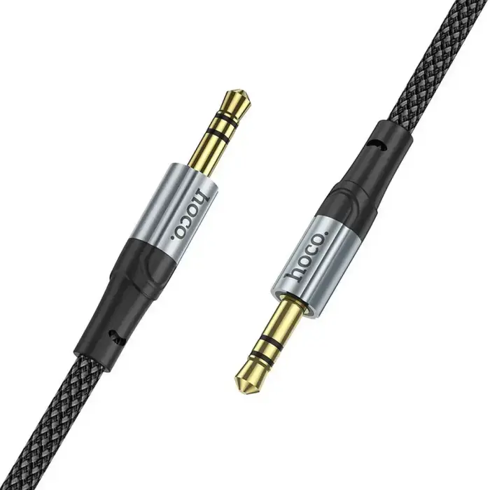 Cable AUX Jack 3,5 mm to Jack 3,5 mm Hoco 1 m UPA26 black Photo 2