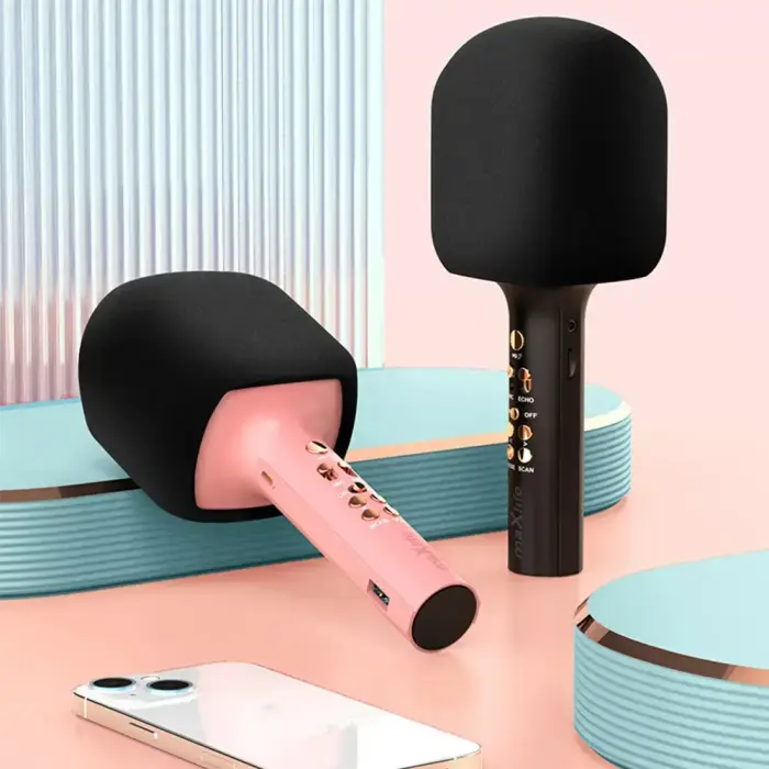 Maxlife Bluetooth microphone with speaker MXBM-600 pink Foto 11
