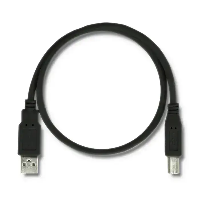 Qoltec USB 2.0 cable A male | B male | 0.5m Photo 2