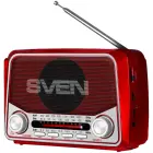 Speaker SVEN SRP-150, red (3W, Bluetooth, FM/AM/SW, USB, microSD, flashlight, battery) Foto 1