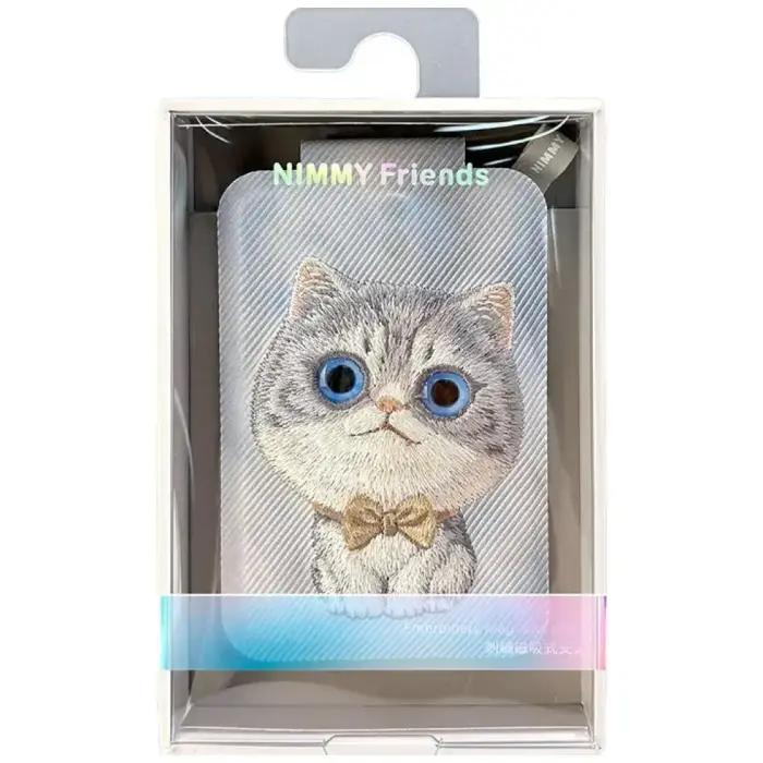 Magnetic phone wallet stand  Nimmy New Big-Eye Cute Pets 2.0 Cat grey Foto 7