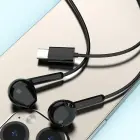 Dudao X3C In-Ear Wired USB-C Headphones 1.2m - Black Photo 5