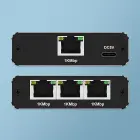 Qoltec Splitter Ethernet mini SWITCH 1x3 RJ45 | 1000Mb/s | USB-C | Aluminium Foto 13
