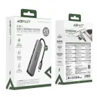 Acefast J18 USB Hub USB-C 6-in-1 HDMI 4K 60Hz PD90W Docking Station - Gray Фото 4