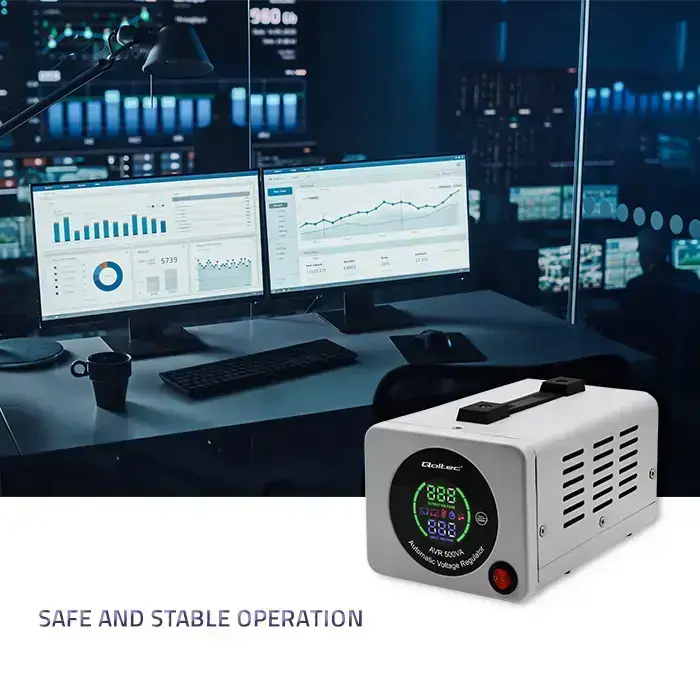 Qoltec Automatic Voltage Stabilizer AVR 500VA Foto 8