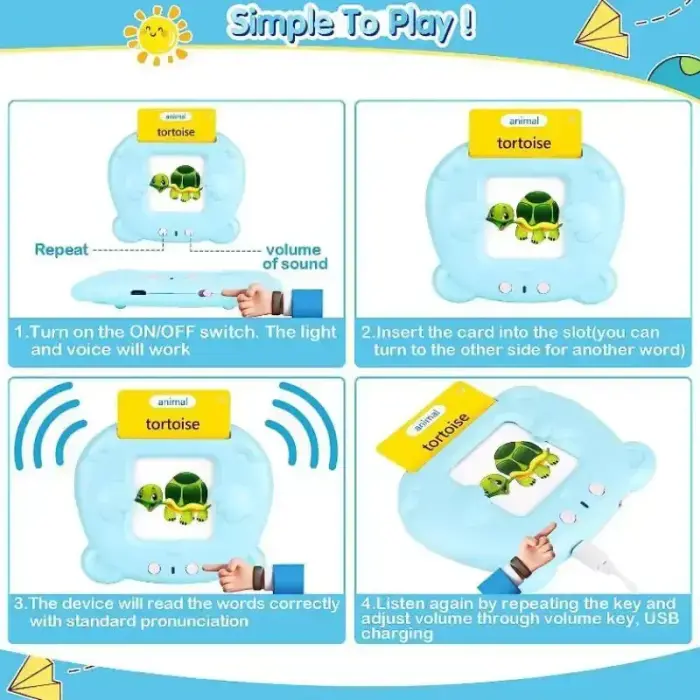 ENGLISH LEARNING DEVICE TEDDY BLUE Photo 4