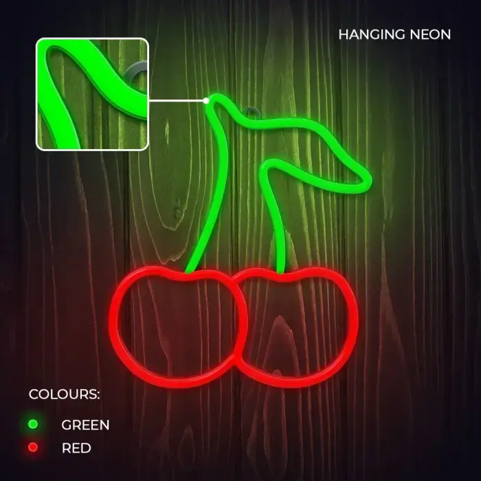 Neon LED Light CHERRY green red NNE23 Neolia Фото 4