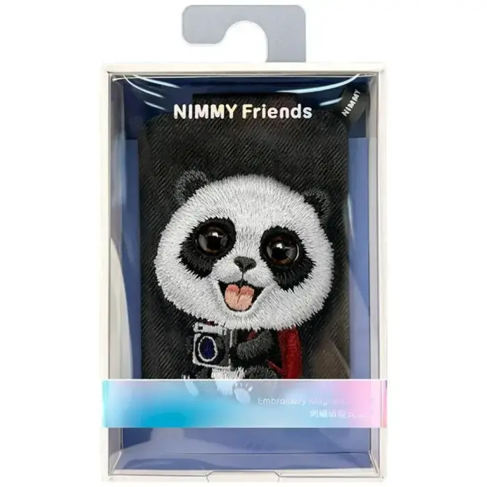 Magnetic phone wallet stand  Nimmy New Big-Eye Cute Pets 2.0 Panda black Photo 7