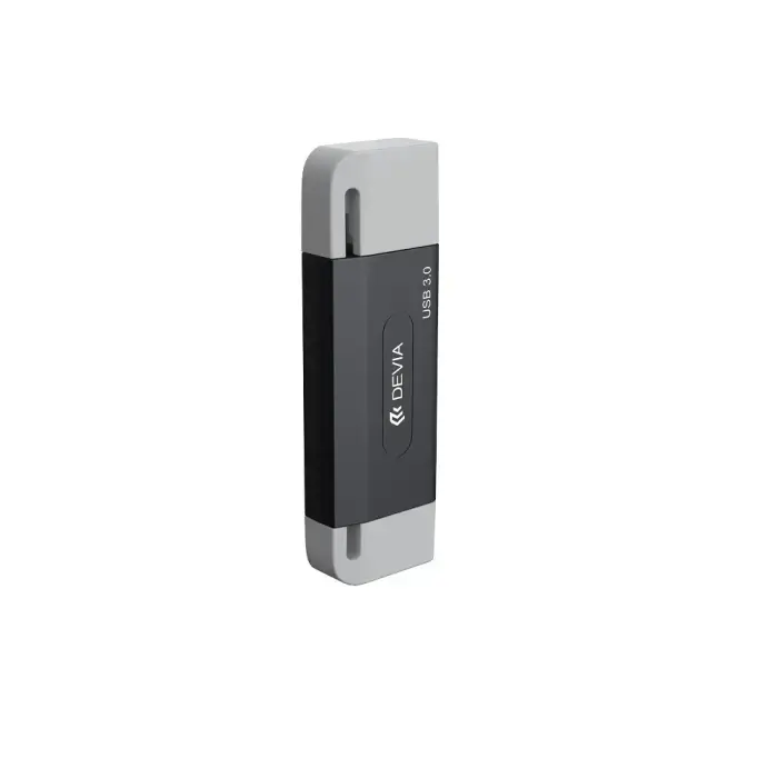 Devia card reader 2in1 EL240 USB/USB-C 3.0 black Фото 5