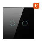 Smart Light Switch ZigBee Avatto ZTS02-EU-B2 2 Way TUYA (black) Foto 2