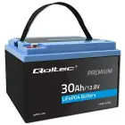 Qoltec LiFePO4 lithium iron phosphate battery | 12.8V | 30Ah | 384Wh | BMS Foto 1