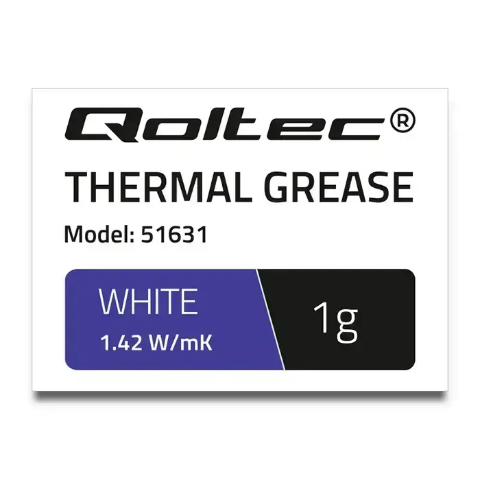 Qoltec Thermal grease 1.42 W/m-K | 1g | White Foto 2