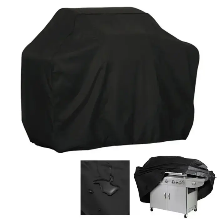 Waterproof grill cover, bicycle cover, bike cover, garden furniture cover, XXL cover, black Foto 3