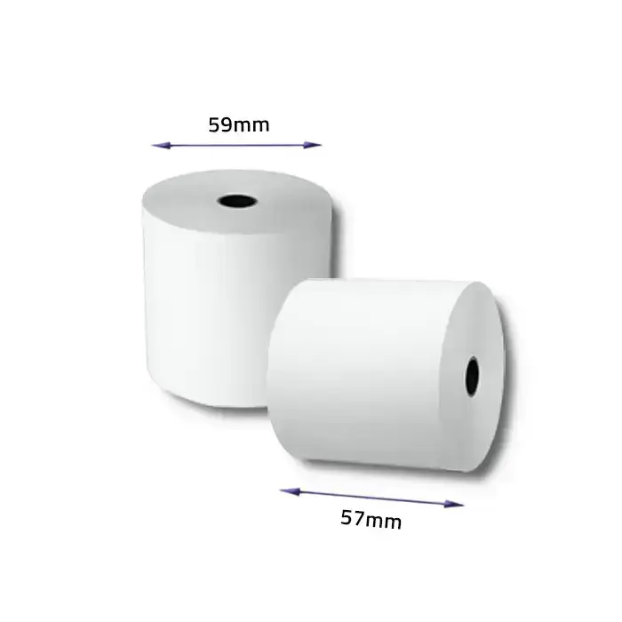 Qoltec Thermal roll 57 x 40 | 55g / m2 | 10 pcs. | BPA free Photo 3