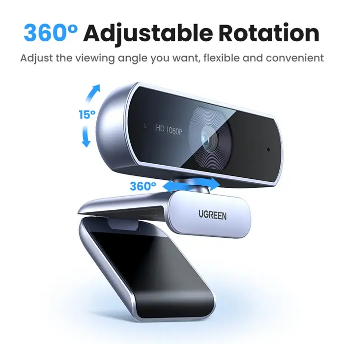 Ugreen CM678 USB HD webcam - gray Photo 8