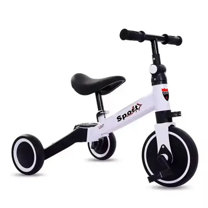 Children's multifunctional tricycle white Photo 2