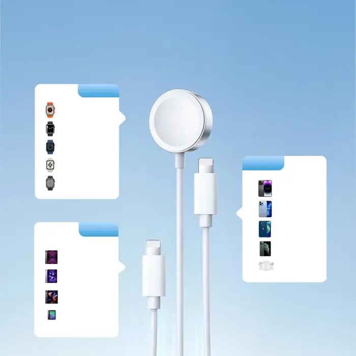Joyroom S-IW007 3-in-1 cable USB-A magnetic charger - Lightning 1.2m - white Photo 10