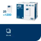 Sanitārie atkritumu maisi TORK B5, 25 gab./iepak., 7 x 26 cm, baltā krāsā, 204041 Foto 4
