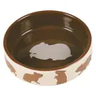 Bļoda dzīvniekiem, keramika : Trixie Ceramic bowl with motif, hamster, 80 ml|ø 8 cm Foto 2
