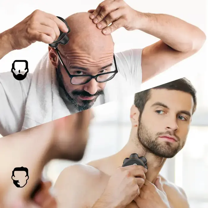 MAXGROOM JK-1688 Electric Shaver for Head and Beard - Black Foto 10