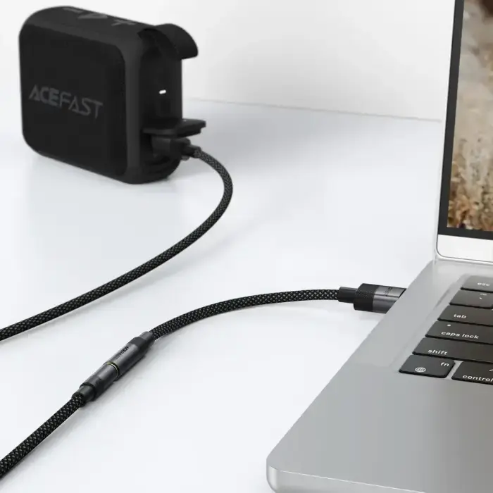 Acefast J13 USB-A to 3.5mm mini jack adapter - black Photo 6