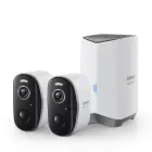 Baseus Security N1 2K Outdoor Monitoring Kit (2 Cameras) – White Фото 1