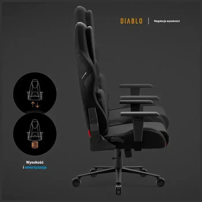 Gaming chair Diablo X-One PRIME Normal Size black Фото 11