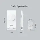 Nillkin PowerTrio 3in1 Wireless Charger MagSafe for Apple Watch White (MFI) Фото 7