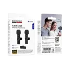 Borofone Lavalier wireless microphone BFK16A Winner Lightning black - 2 pieces Photo 9