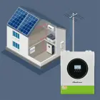 Qoltec Hybrid Solar Inverter Off-Grid 11000W | 160A | 48V| MPPT | BMS | AGM GEL LiFePO4 | Sinus | Wi-Fi option | Power factor 1.0  Фото 6