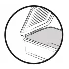 Box with lid clipbox Leonie 37.5x28.5x23.5cm 16.6L transparent Photo 4
